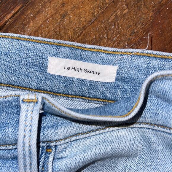 Frame Le High Skinny Jeans Light Wash 26 - Picture 8 of 9